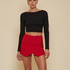 Red Skort